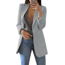 Load image into Gallery viewer, OEAK Spring Autumn Slim Fit Women Jackets Pockets Office Work Jacket Coat Elegant Business Lady chaquetas mujer invierno 2025