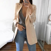 Load image into Gallery viewer, OEAK Spring Autumn Slim Fit Women Jackets Pockets Office Work Jacket Coat Elegant Business Lady chaquetas mujer invierno 2025