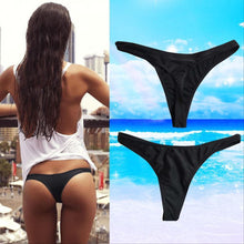 Load image into Gallery viewer, Women Swimwear Swim Briefs female Triangle Bikini Thong Bikini Bottom Two-Piece Separates Sexy Brazilian Underwear