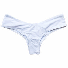 Load image into Gallery viewer, Swimwear Women Briefs Bikini Bottom Side Ties Brazilian Thong Swimsuit Classic Cut Bottoms Biquini Swim Short Ladies Swimsuit