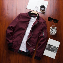 Load image into Gallery viewer, DIMUSI Spring New Men's Bomber Zipper Jacket Male Casual Streetwear Hip Hop Slim Fit Pilot Coat Men Clothing Plus Size 4XL,TA214