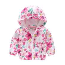 Load image into Gallery viewer, Winter Girls Warm Down Jackets Kids Fashion Printed Thick Outerwear Children Clothing Autumn Baby Girls Cute Jacket Hooded Coats